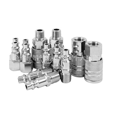 16件装 轮胎充气软管5*8 PE7.5米 美式1/4NPT快速接头 打气管接头