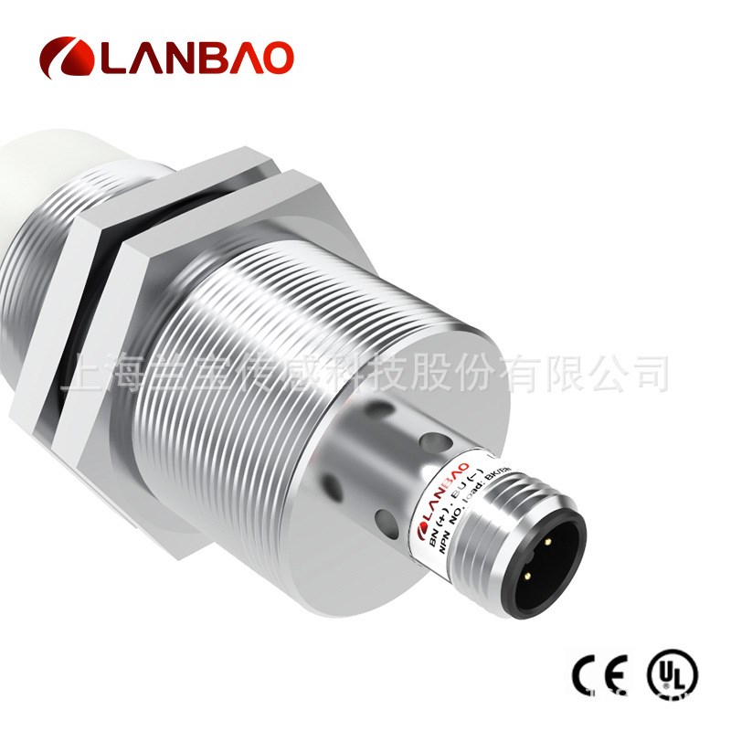 兰宝电感传感器LR30XBN15DPO-E2 15mm M12插件 防水金属接近开关