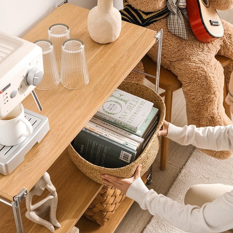 日式落地层架 客厅收纳架书房学生书架 厨房锅碗瓢盆烤箱置物架,商业/办公家具,千层架,淘宝优惠券,粉丝福利购,淘宝优惠卷