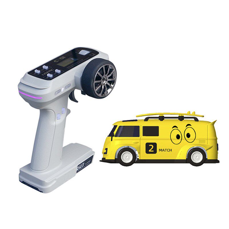 LDARC V64桌面迷你面包车微型遥控车1:64全比例电动小车亲子娱乐