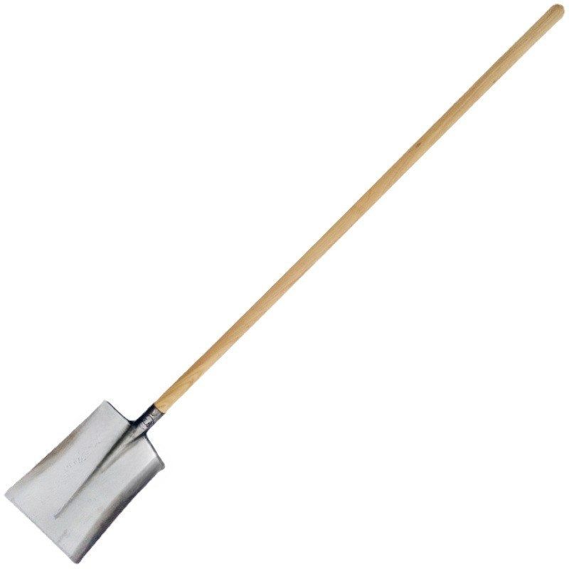 铁锹农具加厚白钢锹长铁锹方头铁锨农用种菜翻土挖土木柄铁铲子