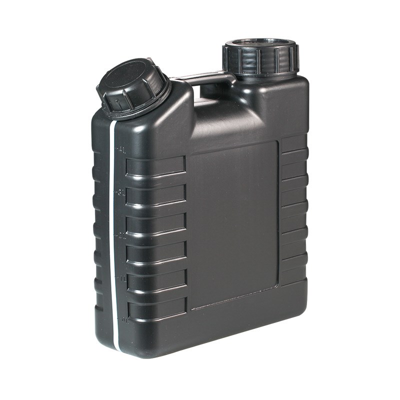 厂家直销5L油墨桶5公斤双口塑料桶5升油墨机配件桶化工扁罐塑料罐