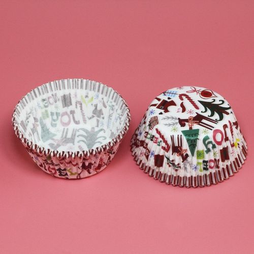 11cm一次性圣诞蛋糕纸杯 耐高温雪媚娘纸托 印花防油纸托 1000个