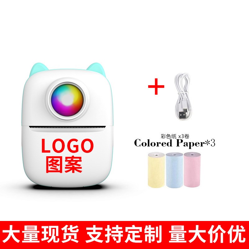 自有工厂跨境迷你学生口袋小型错题打印热敏机照片标签条码打印机