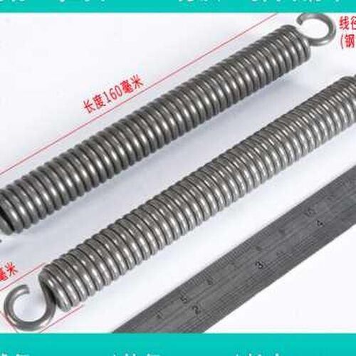 新品新品弹簧强i力拉簧带钩拉伸拉力回I位大粗弹黄摩托站架钢丝30