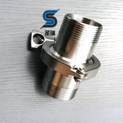 304/316不锈钢卡箍外丝接头套装卫生级外螺纹接头快速法兰管件