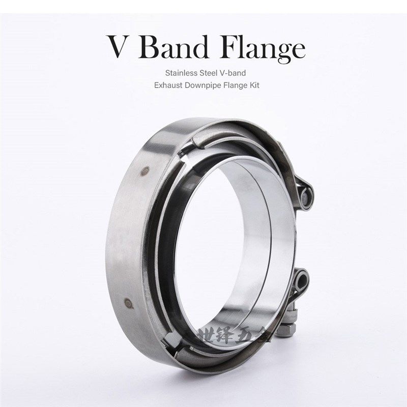 不锈钢V型卡箍改装排气管抱箍配子母法兰Vband Clamp涡轮卡扣现货