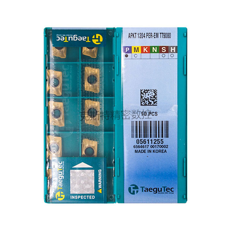韩国特固克 Taegutec数控刀片 APKT1204PER-EM TT9080 加工钢件
