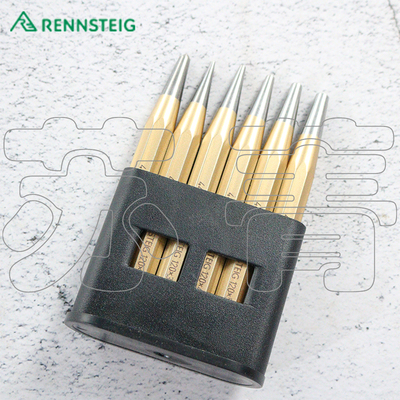 德国原装进口兰士德Rennsteig 锥形冲头套装 配有塑料支架  6件套