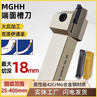 端面切槽刀杆MGHH平面圆弧外割刀MGMN数控大切深18mm克洛伊