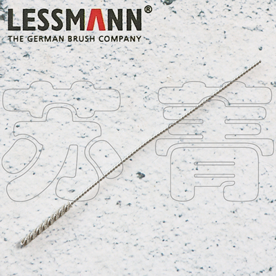 德国原装LESSMANN细磨料钢丝刷 全长125mm
