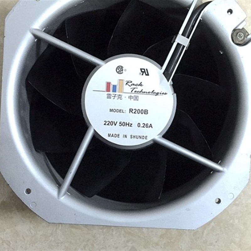 原装R200B 225*225*80MM AC220V 50HZ 0.26A 雷子克轴流风机22580