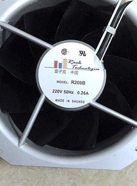 原装R200B 225*225*80MM AC220V 50HZ 0.26A 雷子克轴流风机22580