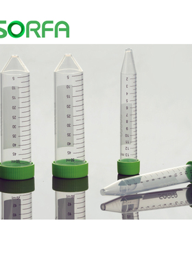 SORFA 15/50ml 塑料离心管 尖底 可立 袋装/架装 硕华