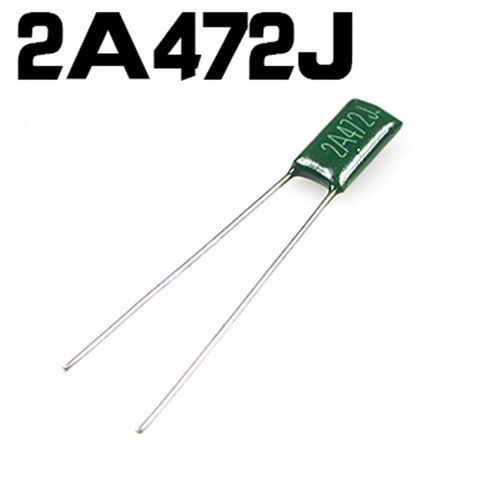 优质涤纶电容 2A472J 2A472K 100V 0.0047uF 4.7NF 聚酯薄膜电容