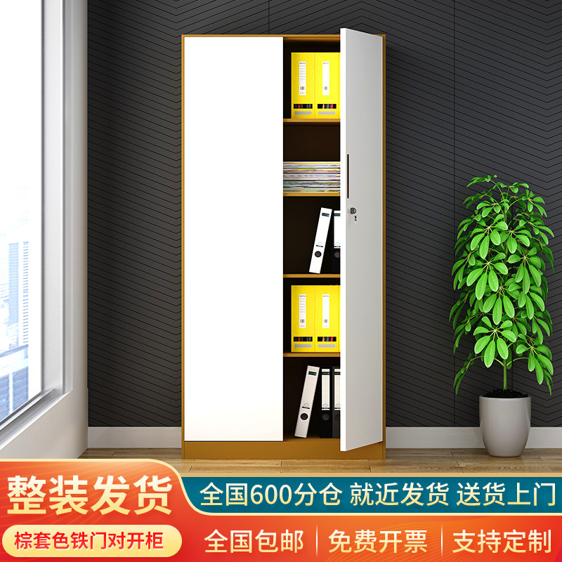 对开门文件柜办公铁皮柜资料柜家用储物柜子档案柜财务凭证柜多层