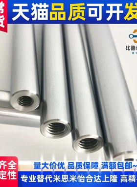 g6公差一端内螺纹带扳手槽光轴SFJC20-100-M10-SC10镀硬铬PSFJC20