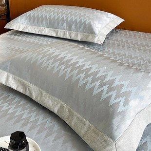 轻奢风冰丝凉席三件套高端提花可水洗空调软席床笠床席款 A类夏季