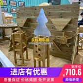 幼儿园区角建构多功能玩沙墙玩沙摩天轮滑滑乐漏斗沙水组合玩具
