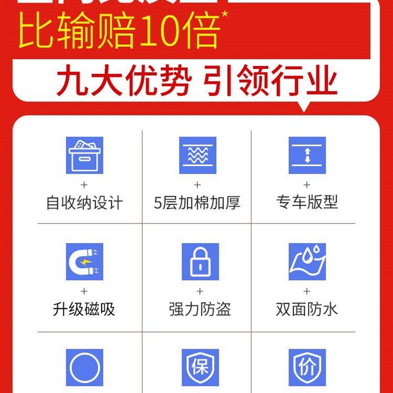 新款汽车前挡风玻璃防冻罩风挡雪遮挡防霜盖布冬季防雪加厚冬天遮