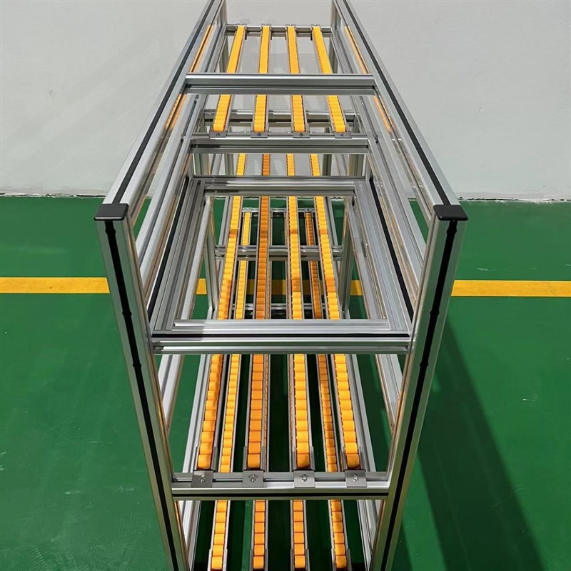 快递货架 仓储车间周转工具架铝型材流利条框架定制 快递货架
