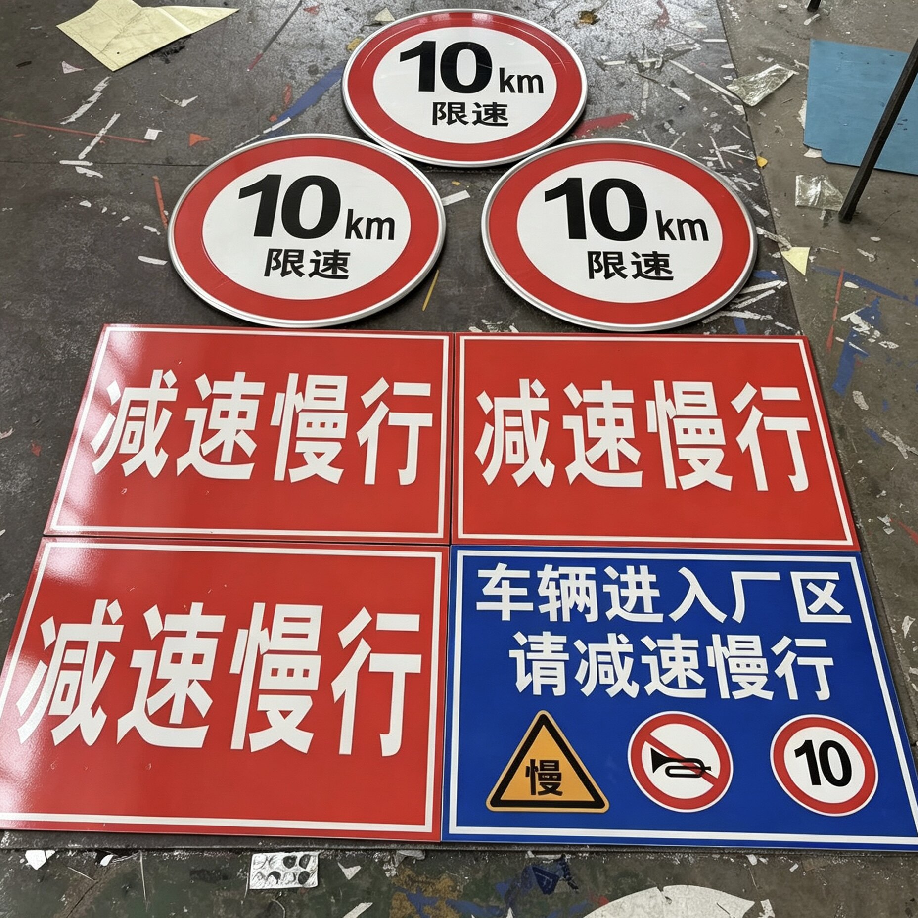 交通标志牌学校路口厂区车辆出入标志牌/提示牌/付款