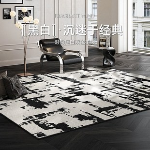 轻奢高级感卧室防滑耐脏床边毯家用沙发茶几可水洗 客厅地毯法式