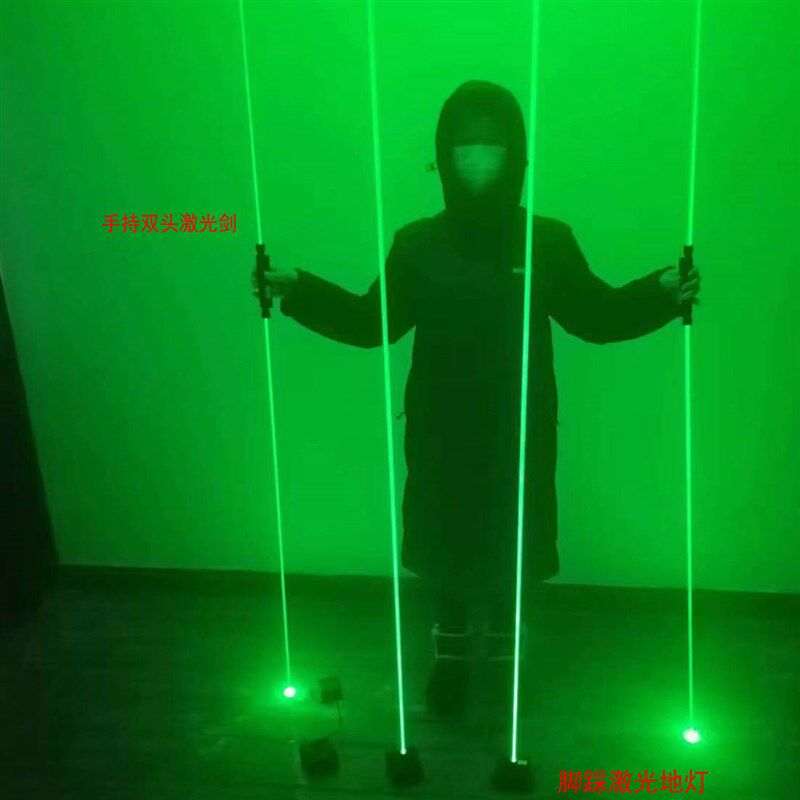 激光舞手持激光器双头雷射笔 发光棒激光剑 绿色激光器脚踏地埋灯,电子元器件市场,激光器,淘宝优惠券,粉丝福利购,淘宝优惠卷