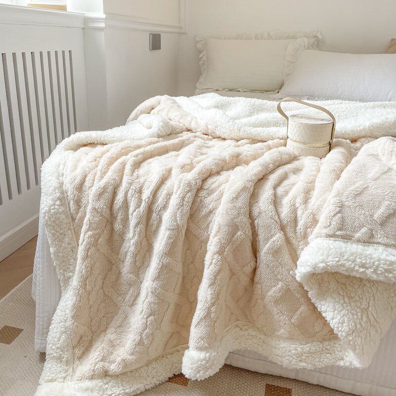 *月亮睡了*纯色加绒秋冬加绒保暖羊羔绒毛毯多功能午睡学生宿舍,床上用品,休闲毯/毛毯/绒毯,淘宝优惠券,粉丝福利购,淘宝优惠卷