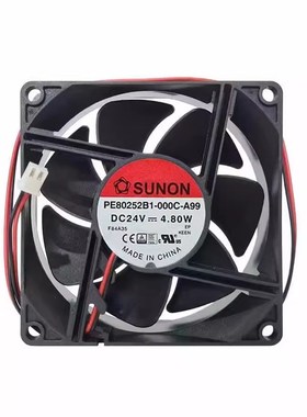 PE80252B1-000C-A99原装SUNON建准 8025 24V 4.8W 大风量散热风扇