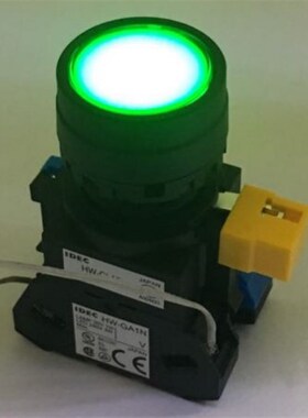 IDEC和泉HW-CL10 HW1L-M110Q4G按钮01带灯按钮HW-GA1 M111Q4 Y G