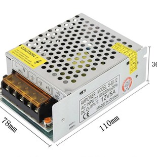 220V转12V开关电源24V1A2A3A5A10A15A30A20ALED监控适配60W变压器