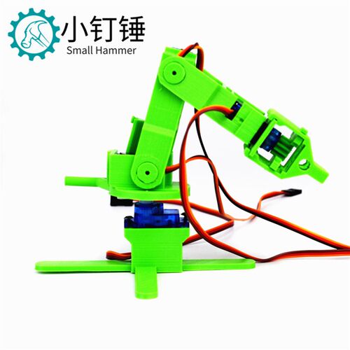 SNAM5900 3D打印四自由度机械臂 DIY机器人 拼装 sg90