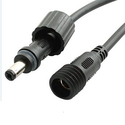 防水线公母连接器快接电源适配器线接口5.5x2.1DC直流插头5V9V24V