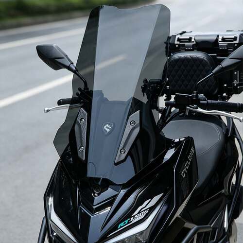 骑仕牛适用于赛科龙RT150S前挡风玻璃改装直线款透明竞技风挡配件