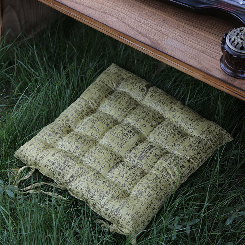 加厚坐垫古琴桌凳坐垫古琴榻桌坐垫减字谱坐垫麂皮绒坐垫