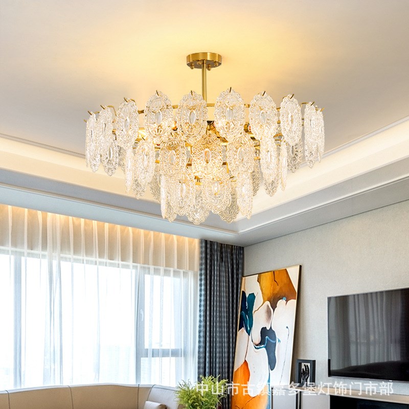法式轻奢客厅水晶吊灯网红后现代简约创意卧室餐厅灯温馨浪漫灯具