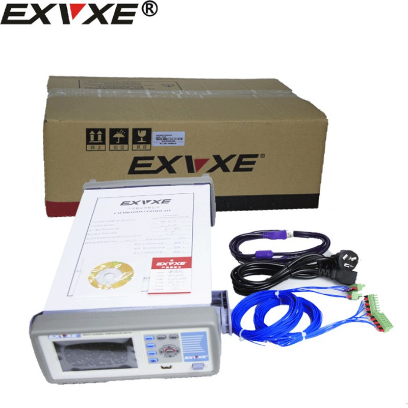 意力EX5008温度记录仪曲线 智能8路测试仪 多路温度巡检仪柱形图