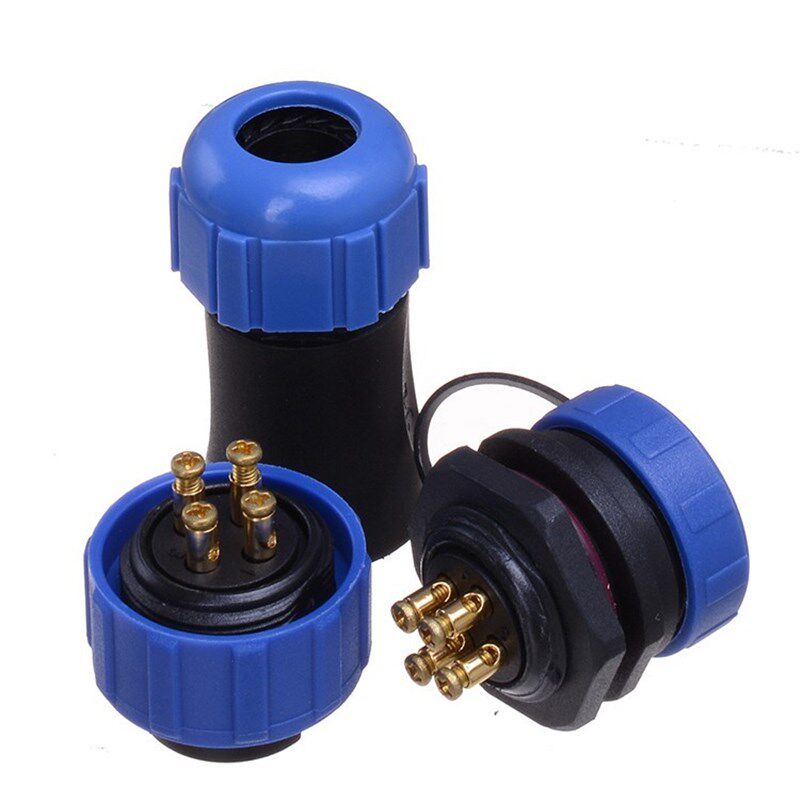 防水航空插头插座HTSP21-2芯3芯4芯5芯 螺丝压接