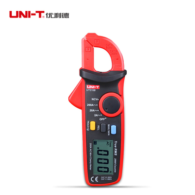 优利德 迷你数字钳形表UT210A/B 自动关机钳表 LCD背光 交流200A