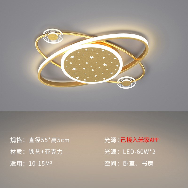 卧室灯主卧2025年新款灯具个性现代简约家用星空创意吸顶灯卧室