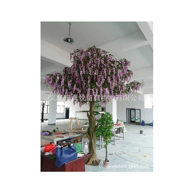 厂家直供仿真植物树工程大型树 3.5米仿真桃花树大型 大榕树