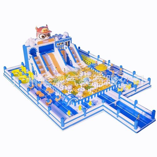 大型充气水上城堡儿童水上乐园蹦蹦云厂家水滑梯泳池冲关游乐设备