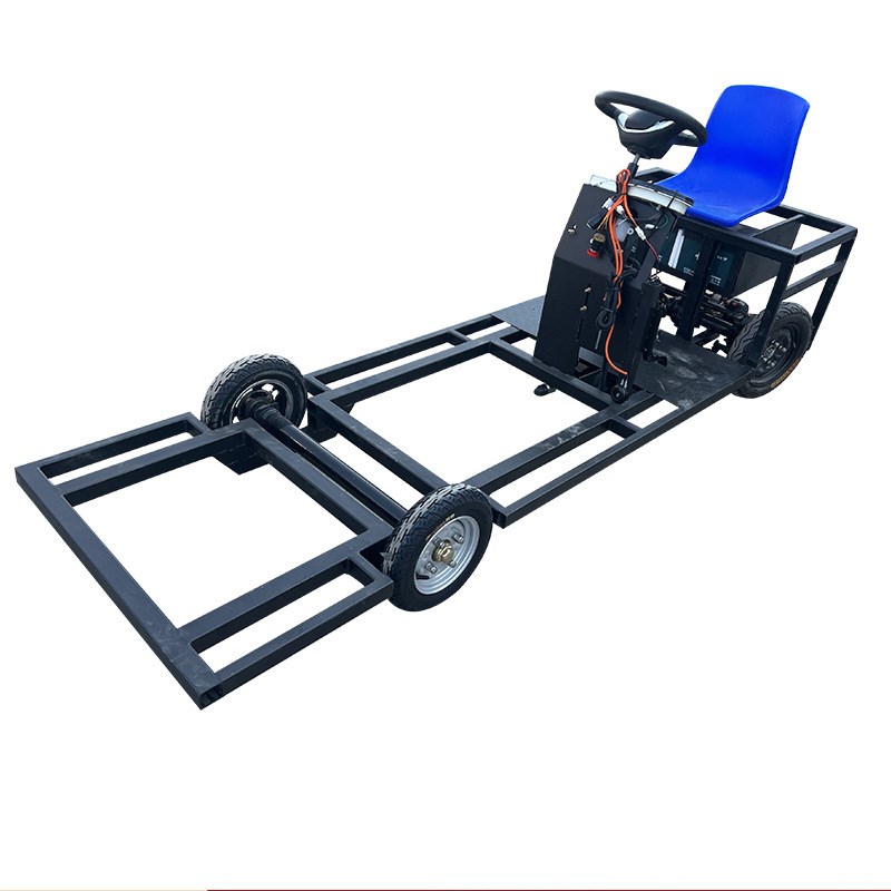 新能源四轮智能巡游花车底盘电动餐车组装车架彩车线控底盘定制
