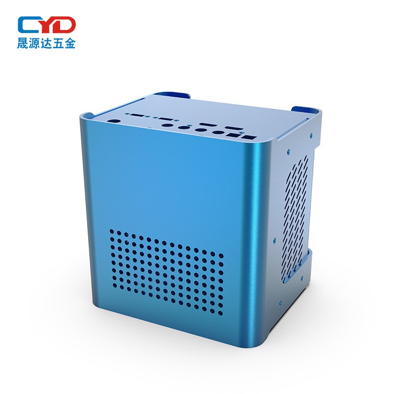 定制itx铝合金壳体桌面迷你工控电脑主机型材外壳 itx外壳CNC加工