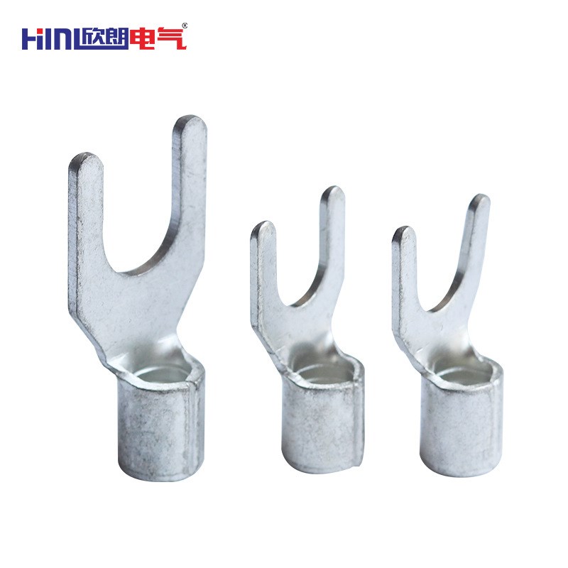 HINL叉型裸端头 Y型线耳 U型线耳 SNB1.25-4/3.7亚锡冷压接线端子