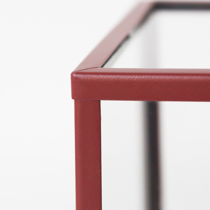 加工定制玻璃罩玻璃展示盒展示文物防尘罩铁艺玻璃材质盒