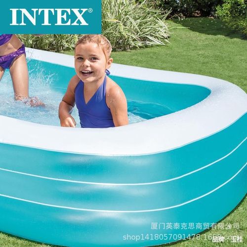 intex 58484时尚家庭游泳池儿童戏水池 婴幼儿充气水池游泳池