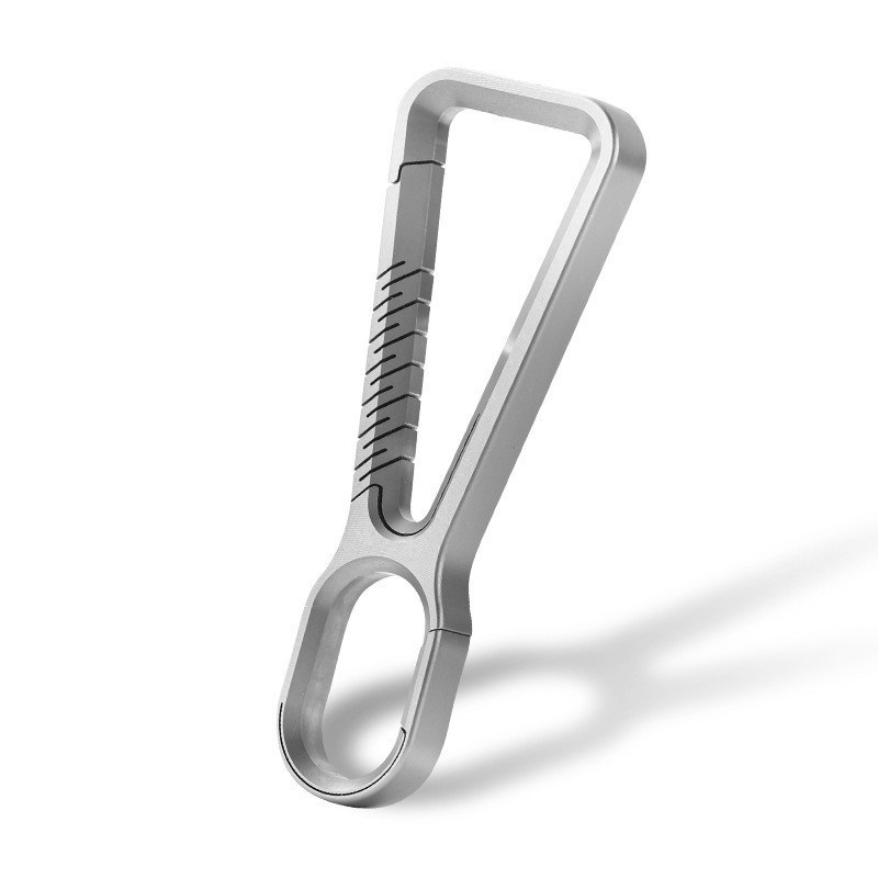 现货双向钥匙扣 个性创意汽车钥匙圈 金属挂件钛合金钥匙扣圈