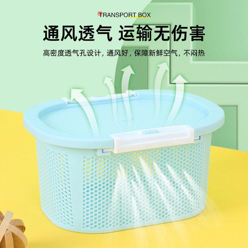 仓鼠外带透气运输笼盒子枝鼠金丝熊藤子盒防花AdoaSt0E摔孔抗压带